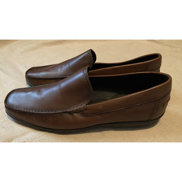 Moral Code x Donald Driver Shoes Mens Size 11 M Brown Leather Slip on Loafers - Picture 3 of 12